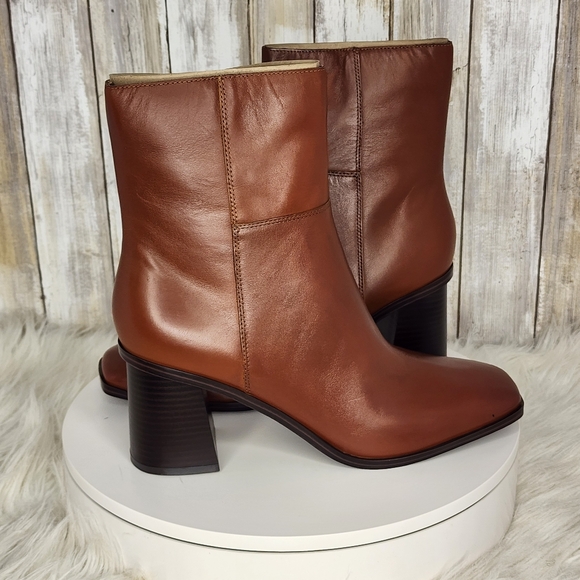 Marc Fisher Women's Dairey Square Toe Block Heel Dress Booties - Picture 3 of 9